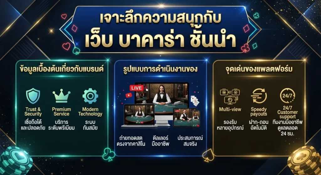 เจาะลึกความสนุกกับ เว็บ บา คา ร่า ชั้นนำ