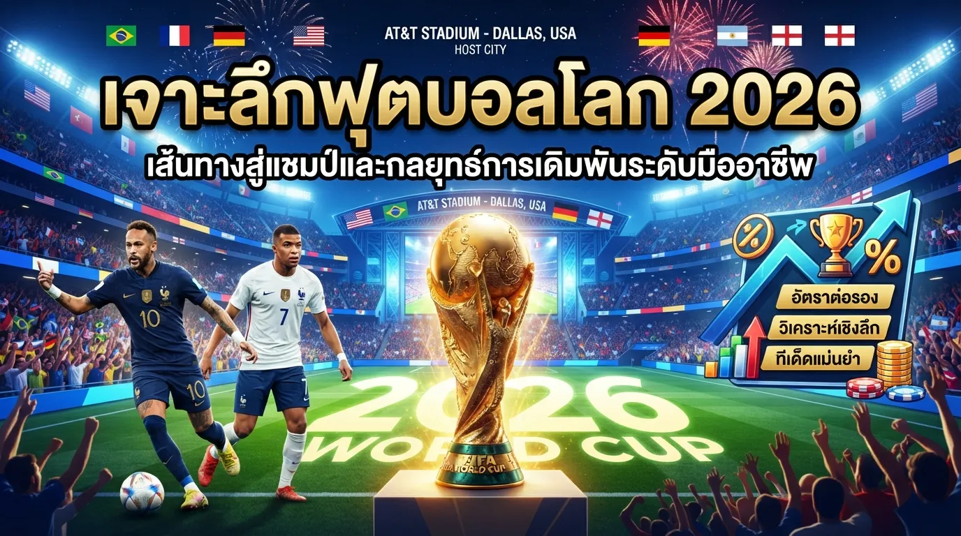 เจาะลึกฟุตบอลโลก 2026: เส้นทางสู่แชมป์และกลยุทธ์การเดิมพันระดับมืออาชีพ
